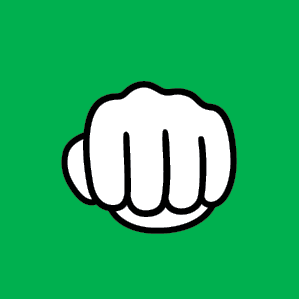 ręka zielona kamień